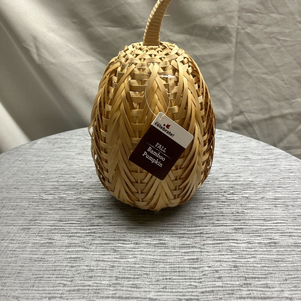 Fall Bamboo Pumpkin Decor
